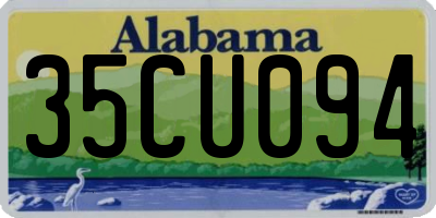 AL license plate 35CU094