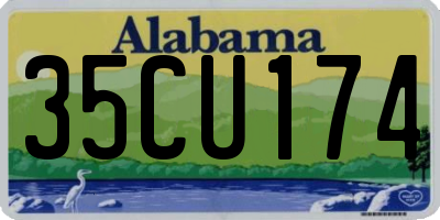 AL license plate 35CU174