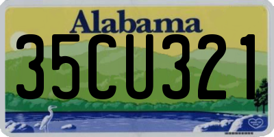 AL license plate 35CU321