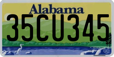 AL license plate 35CU345