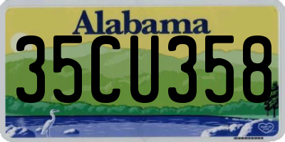 AL license plate 35CU358