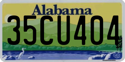 AL license plate 35CU404