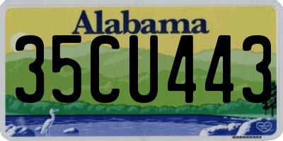 AL license plate 35CU443
