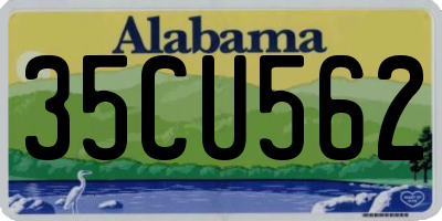 AL license plate 35CU562