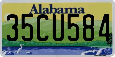 AL license plate 35CU584