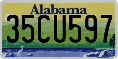 AL license plate 35CU597