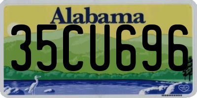 AL license plate 35CU696
