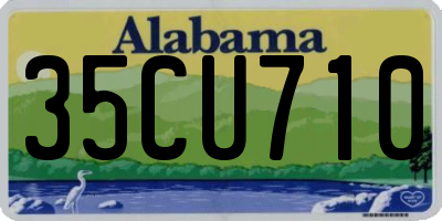 AL license plate 35CU710