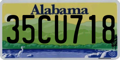AL license plate 35CU718