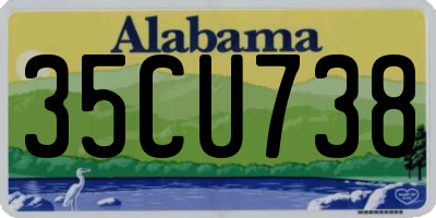 AL license plate 35CU738