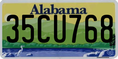 AL license plate 35CU768