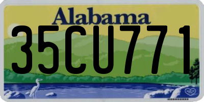 AL license plate 35CU771
