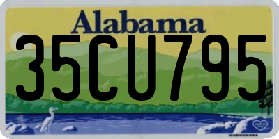 AL license plate 35CU795