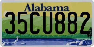 AL license plate 35CU882