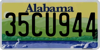 AL license plate 35CU944
