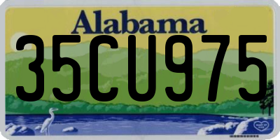 AL license plate 35CU975
