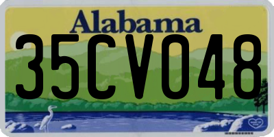 AL license plate 35CV048