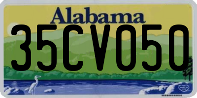 AL license plate 35CV050