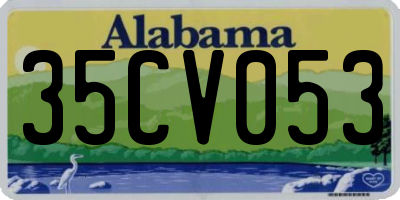 AL license plate 35CV053