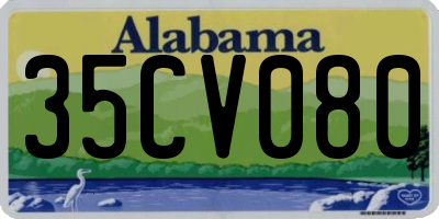 AL license plate 35CV080