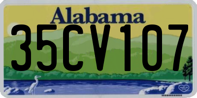 AL license plate 35CV107