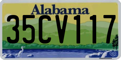 AL license plate 35CV117