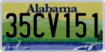 AL license plate 35CV151