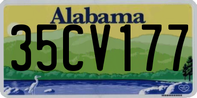 AL license plate 35CV177