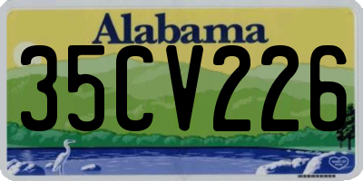 AL license plate 35CV226