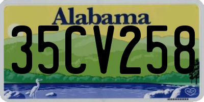 AL license plate 35CV258