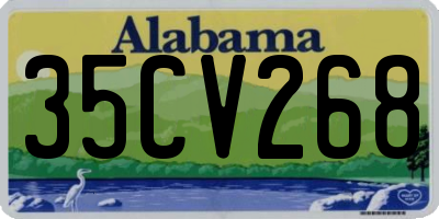 AL license plate 35CV268