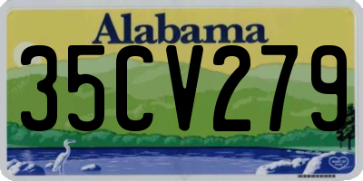 AL license plate 35CV279