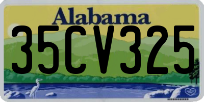 AL license plate 35CV325