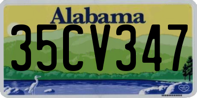 AL license plate 35CV347