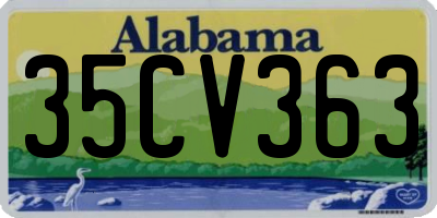 AL license plate 35CV363