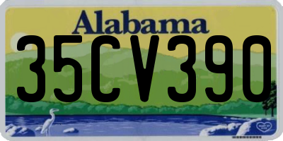 AL license plate 35CV390