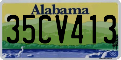 AL license plate 35CV413