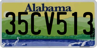 AL license plate 35CV513