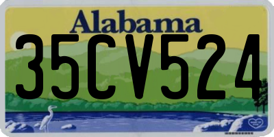 AL license plate 35CV524