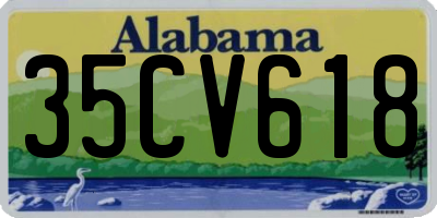 AL license plate 35CV618