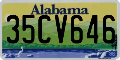 AL license plate 35CV646