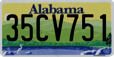 AL license plate 35CV751