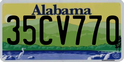 AL license plate 35CV770