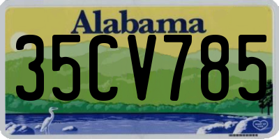 AL license plate 35CV785