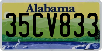 AL license plate 35CV833