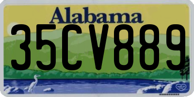 AL license plate 35CV889