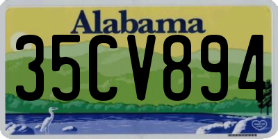 AL license plate 35CV894