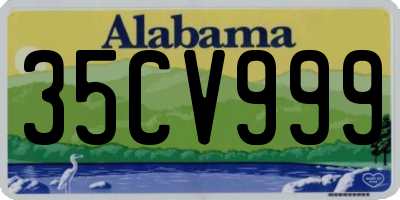 AL license plate 35CV999