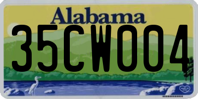 AL license plate 35CW004