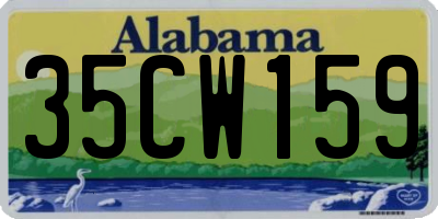 AL license plate 35CW159